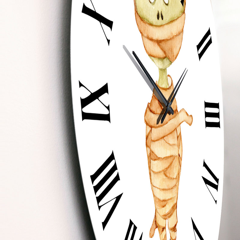 Caricature de maman aquarelle - Horloge murale pour enfants, Moyen