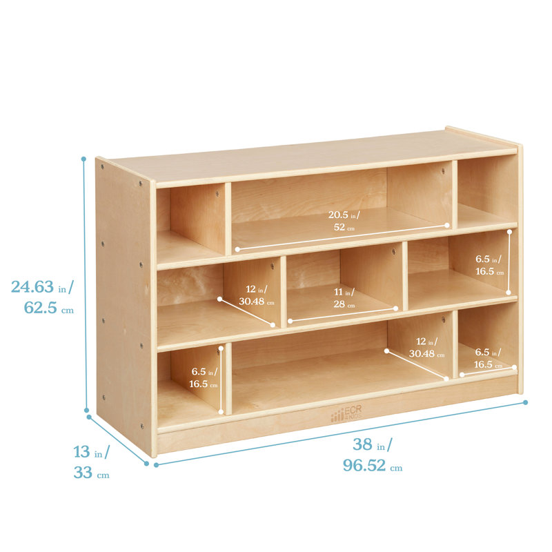 Chariot de rangement ECR4Kids, Naturel