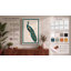 Elegant Peacock Profile Botanical - Wrapped Canvas-1989593408-1989593421