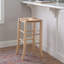 Tabouret de bar et de comptoir avec siège en rotin Halvorson-1156844813-1156844812
