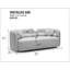 Canapé moderne et confortable en tissu d'ameublement Chenille-1111044039