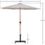 Chavelle Fabric / Aluminum Patio Umbrella With Base Sets