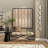 Metal Slim Stacked Chain 5 Layer Room Wall Mirror with Tear Drop Pattern and Foil Detailing-205308502