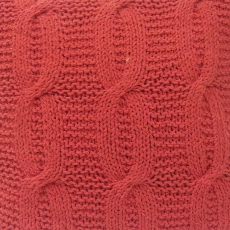 Cotton Reversible Throw Pillow, Orange