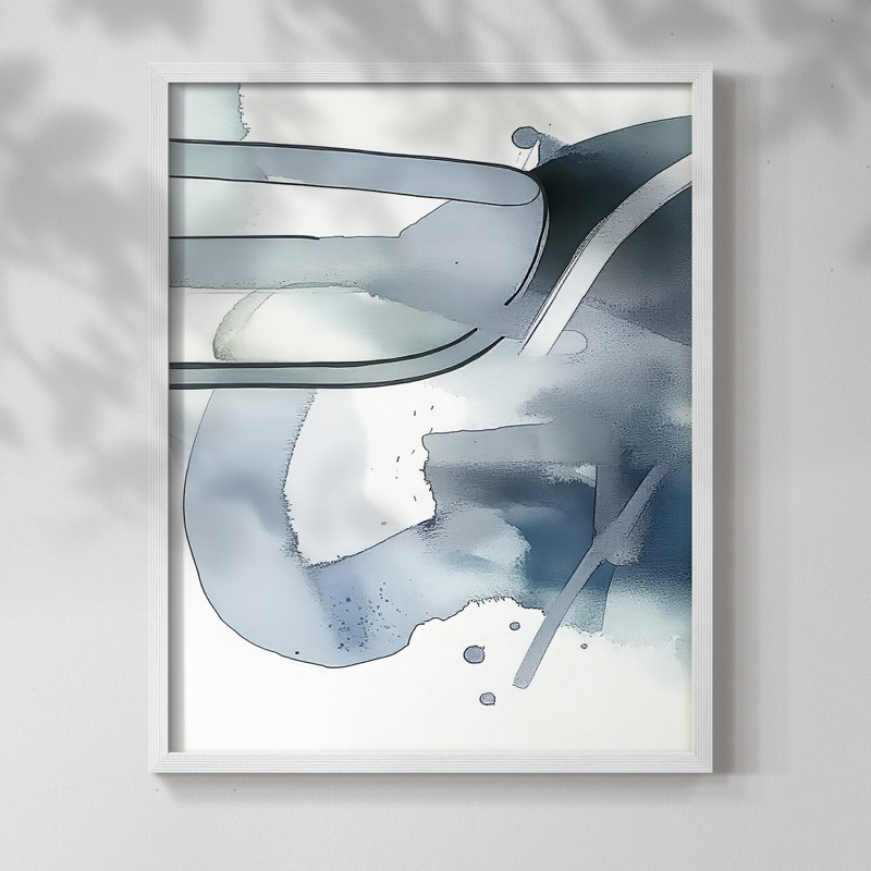 "ABSTRACT Series DCCXLIX" par J Paul, Blanc / Blanc, H 21 po x l 17 po