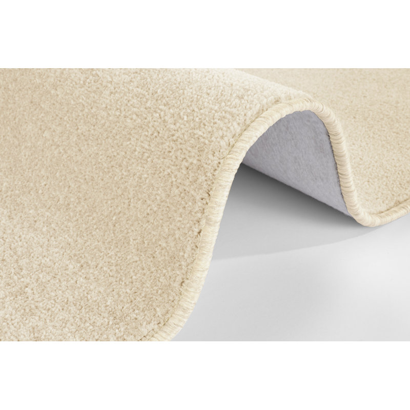 Tufted Cream Rug, Rectangle 67 x 120cm
