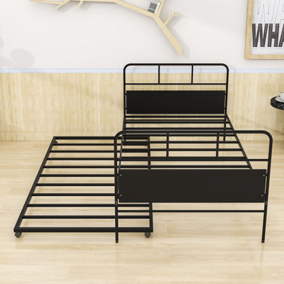 Lit plateforme simple avec lit gigogne Cristoforo