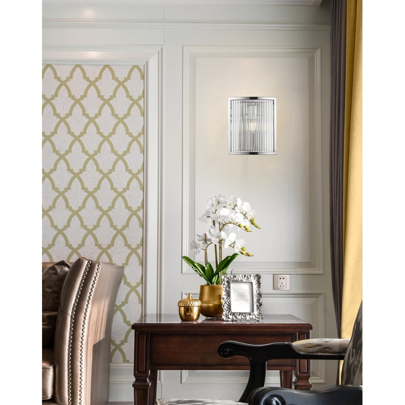 Argan Flush Mounted Sconce, Chrome