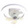 Compact 10-Inch Socket Ceiling Fan With Light, 360° Rotating Blades, Remote Control & Dimmable 3-Color LED Lighting