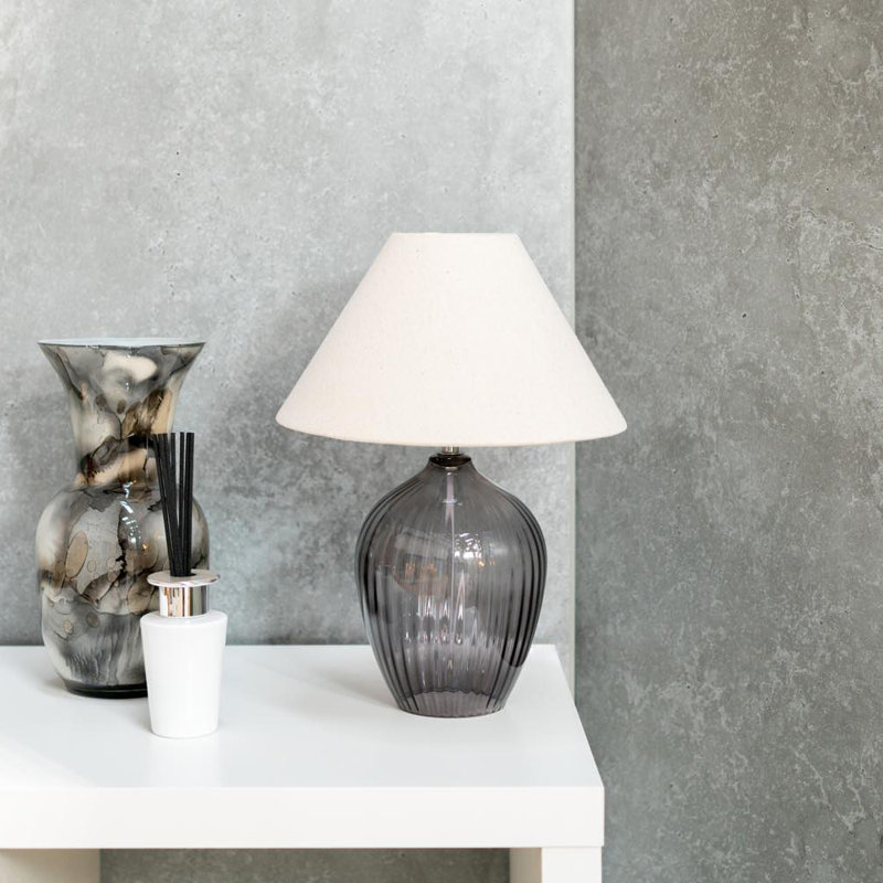 Matheu 36cm Table Lamp, Grey