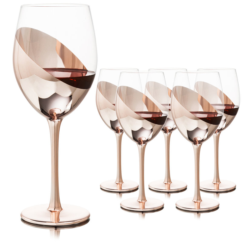 6 Piece 414ml Wine Glass Set