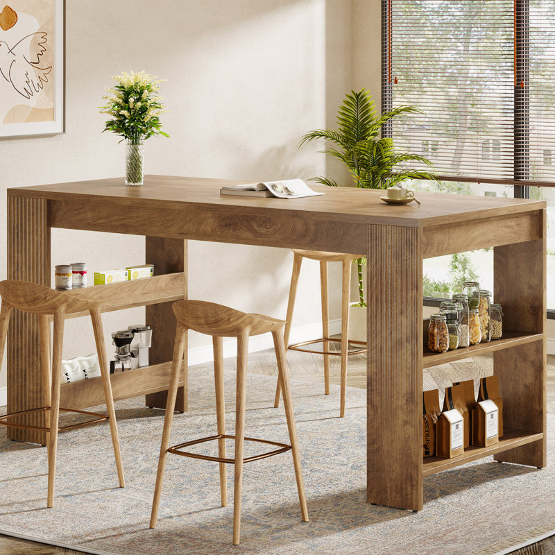 95.3 cm Home Bar Cabinet, Brown