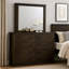 Bohrer Wood Flat Wall Mirror