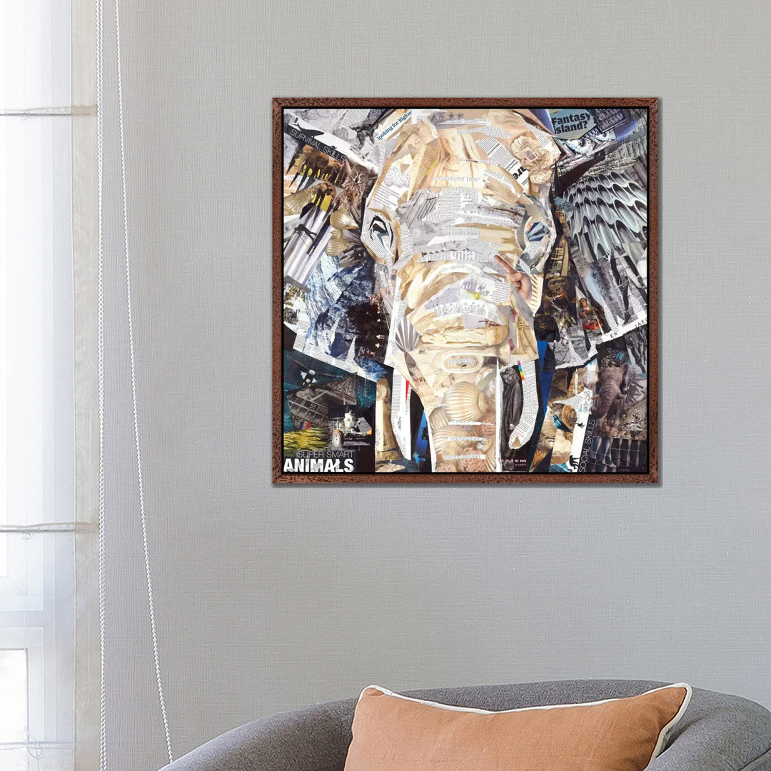 Leinwandbild Elephant's Gaze von James Grey