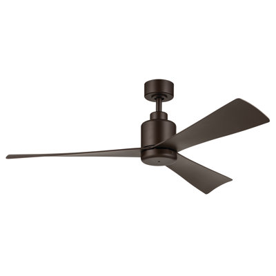 Ventilateur de plafond 3 pales 52 pouces avec télécommande