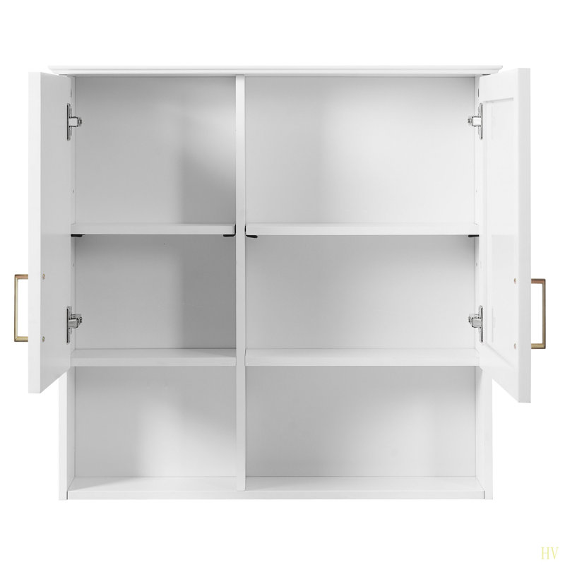 Armoire de toilette 2 en 1, armoire à pharmacie murale de 30 pouces avec tablettes réglables et portes à fermeture douce, miroir haute définition avec rangement pour meuble-lavabo de salle de bain