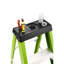 Fibreglass Ladder, Single Side Step Ladder, For Electrical Engineering Ladder Structure Insulation Ladder,Green 5Steps