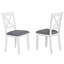 Ensemble de table de salle à manger 5 pièces en bois avec 4 chaises-773367151