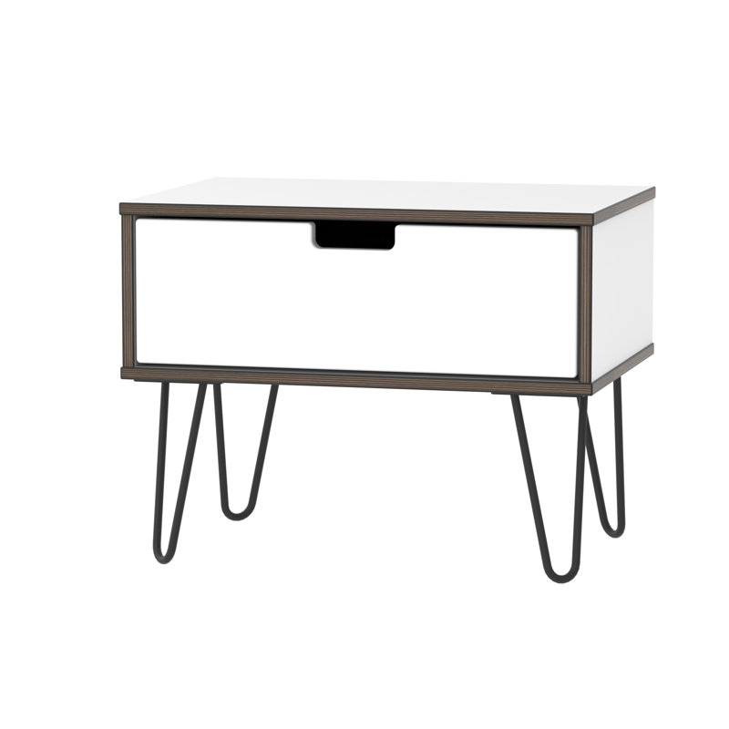 Fully Assembled Fairbury 1 Drawer Bedside Table