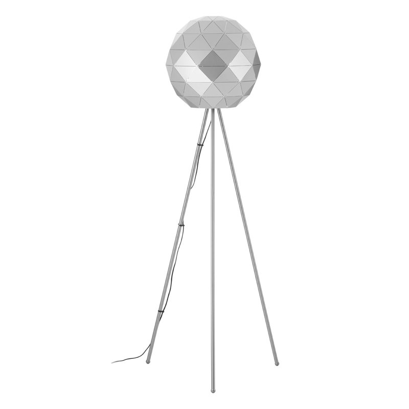 Cosima 160cm Silver Tripod Floor Lamp, Silver