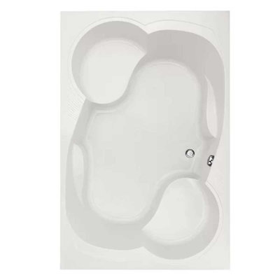 Makyla 75'' x 48'' Drop-In Soaking Acrylic Bathtub
