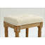 Petit banc rembourré, banc de repose-pieds carré rembourré rustique, tabouret de coiffeuse