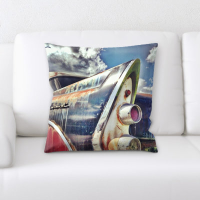 Vintage Microsuede Reversible Throw Pillow