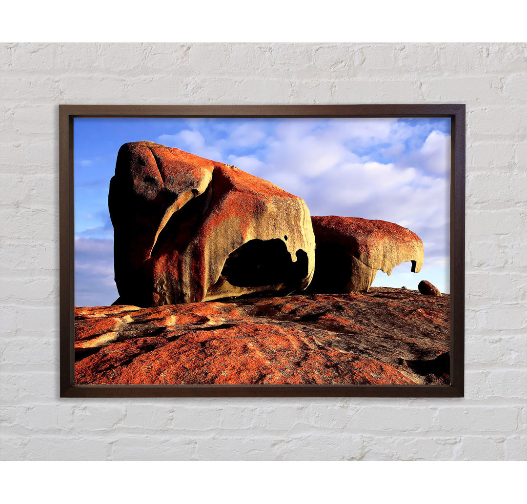 Boulders on Top of the World - Einzelne Bilderrahmen Kunstdrucke auf Leinwand