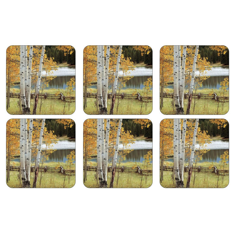 Sous-verres Pimpernel Birch Beauty 4 po x 4 po