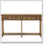 Rustic Console Table With Two Storage Drawers And Bottom Shelf For Easy Assembly And Elegant Living Room Decor-1312886069