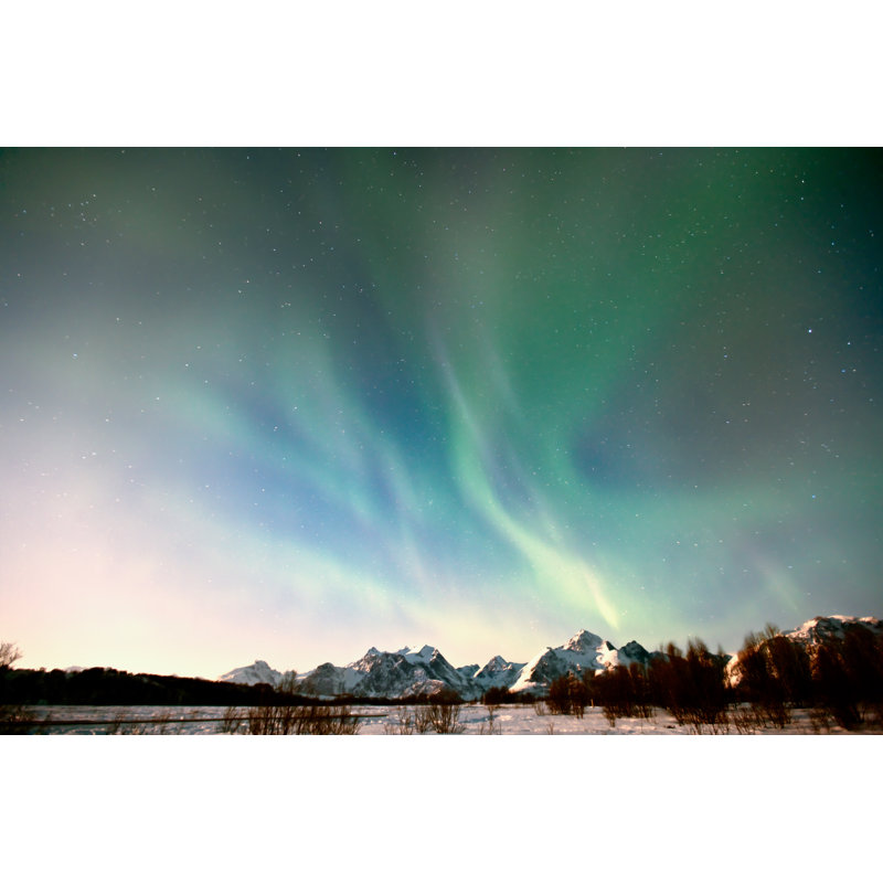 Aurora In The Arctic Circle - Wrapped Canvas Print, 30cm H x 46cm W x 3.8cm D