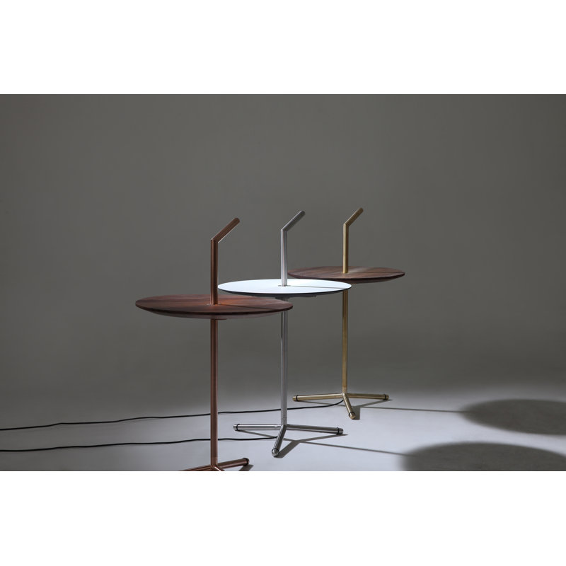Roots Outdoor Round Side Table, Brass
