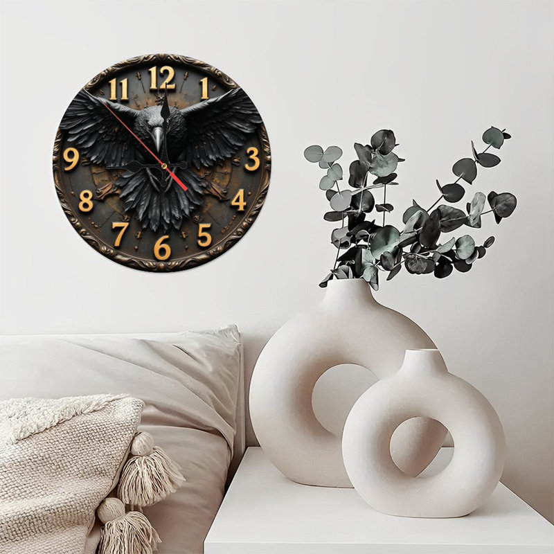 Raven Wall Clock