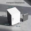 Bureau rectangulaire pour 2 personnes avec poste de travail et classeurs intégrés