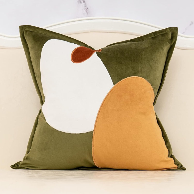 Housse de coussin décoratif décoratif en velours Housse de coussin moderne 20 x 20 pouces pour canapé-lit Chambre à coucher Salon Décoration intérieure