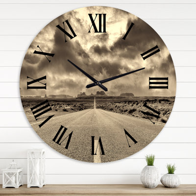 The Road To Monument Valley - Traditional Wall Clock
