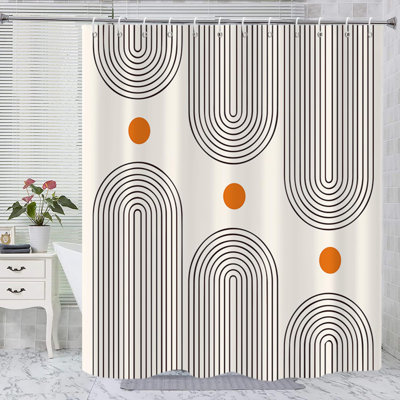 Rideau de douche Boho Mid Century