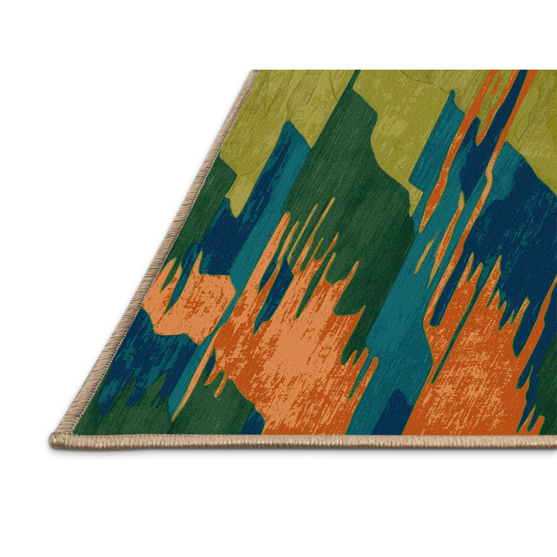 Forest Hues Rug, Square 3'