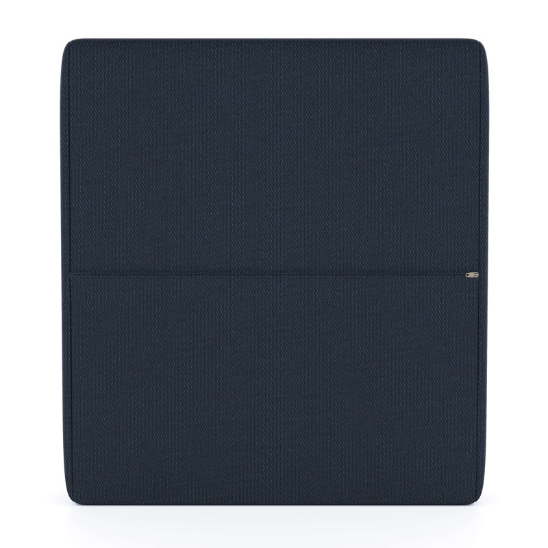 Sunbrella® Outdoor Ottoman Cushion, Sunbrella® Canvas Navy, 22" W x 20" D