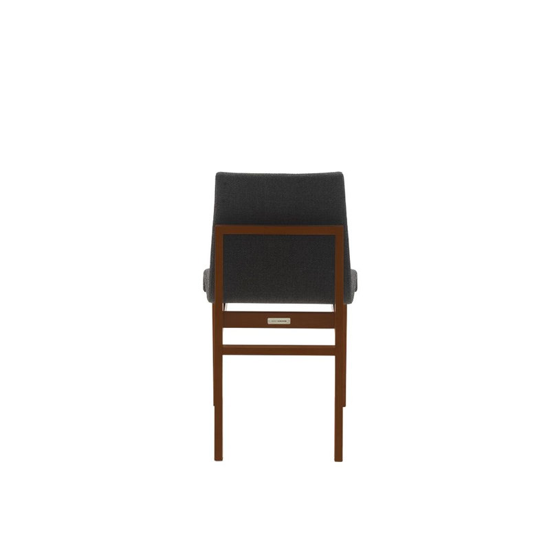 Annika Upholstered Dining Chair, Dark Brown