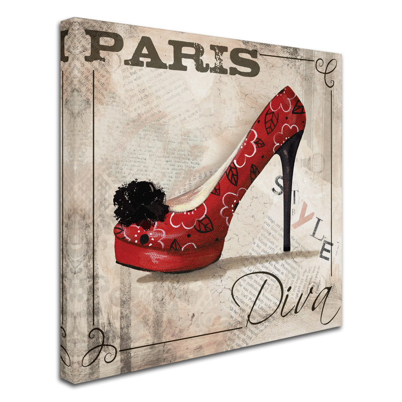« paris style », reproduction d’impression sur toile tendue, H 35 po x l 35 po
