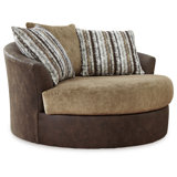 Malahn Upholstered Swivel Accent Chair