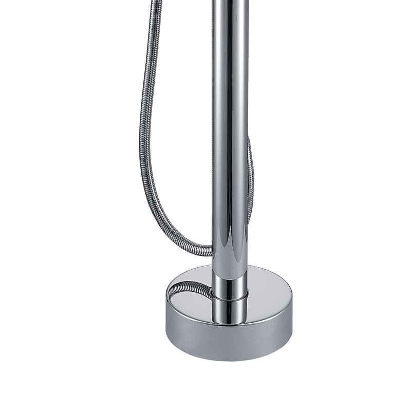 Freestanding Bathtub Faucet with Hand Shower, Chrome