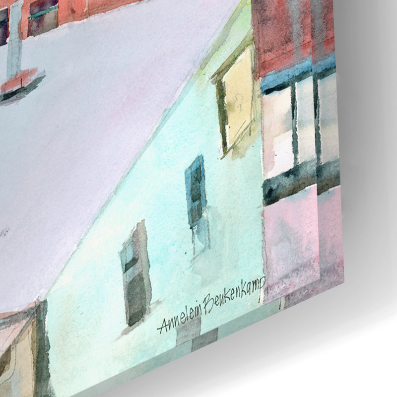 «Above Burlington» par Annelein Beukenkamp, art mural en verre acrylique, H 16 po x l 24 po x P 0,2 po