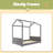 Velvet House Bed Wood Bed-574131274-574131276