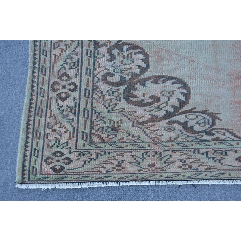 Handwoven Rug, Turkish Rug, Kitchen Rug, Bronze Flatweave Rugs, 5.9x9.2 ft Large Rug, Vintage Rug