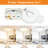 2 Pack 12 Inch LED Flush Mount Ceiling Light, 28W Ceiling Lights 3000K/4000K/5000K Selectable, 3200LM Super Bright Close To Ceiling Light Fixture For Bedroom Kitchen Living Room Hallway-100145792