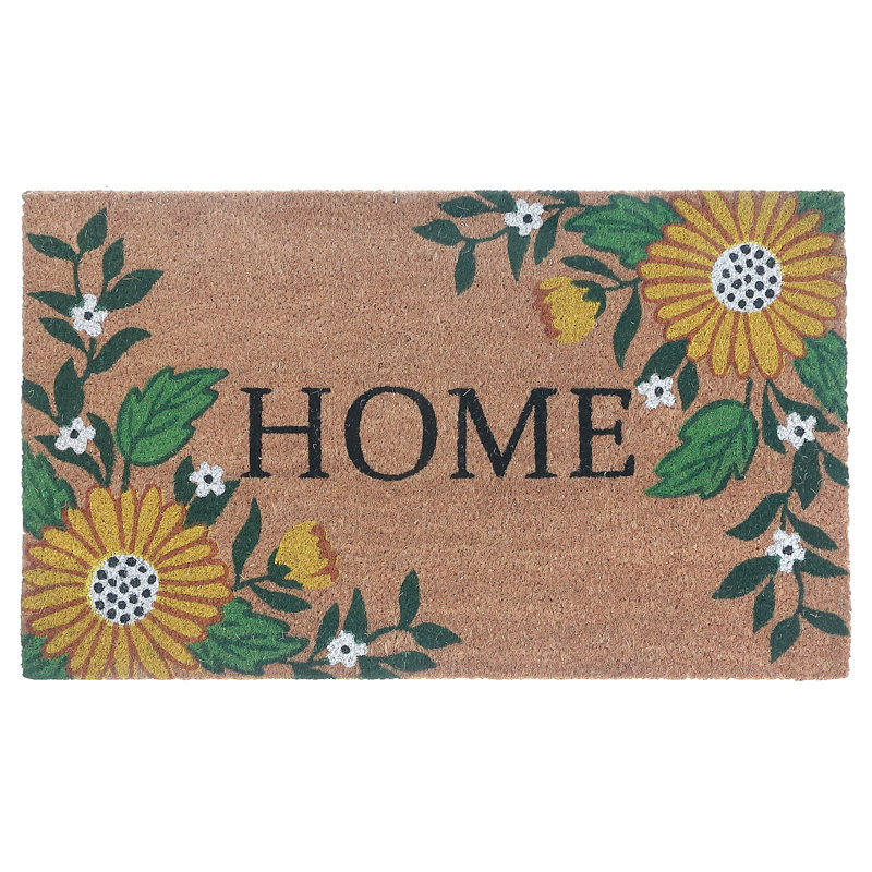 Tapis d'entrée 30 po x 18 po Sunflower Home