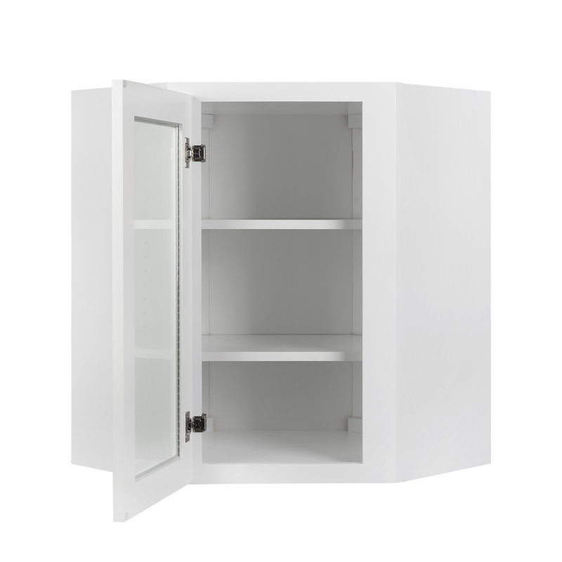 Porte d'angle blanche Koville, H 24 po x l 30 po x P 13 po
