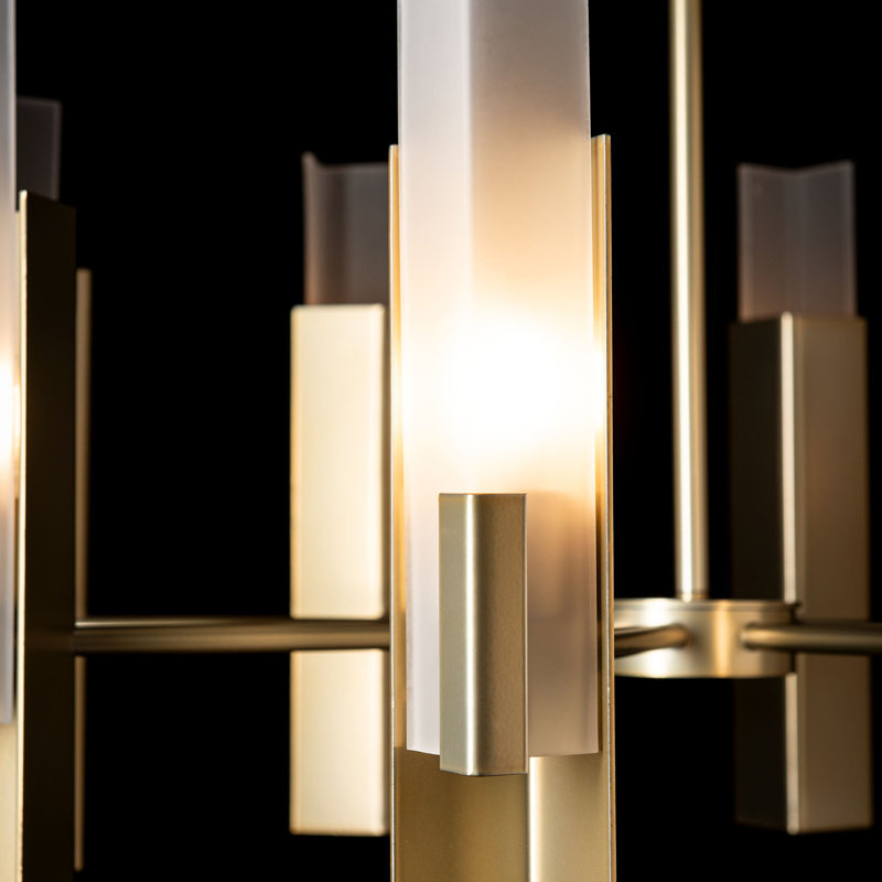 Summit Pendant - 8-Light - Natural Iron - Clear Glass, Frosted Glass, Modern Brass